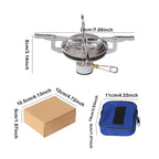 Portable Outdoor Camping Gas Stove with Adjustable Flame Small Lightweight Stove with Storage Bag for Hiking and Climbing