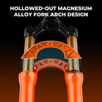 BOLANY Bike Air Fork 27.5/29inch 120mm Travel Oil Air Suspension Lightweight Magnesium Alloy Quick Release Bicycle Fork