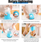 Cheese Grater Rotary, Rotary Grater for Kitchen, 3 in 1 Grater Vegetable Slicer with 3 Drum Blades,Fast Cutting Cheese Shredder