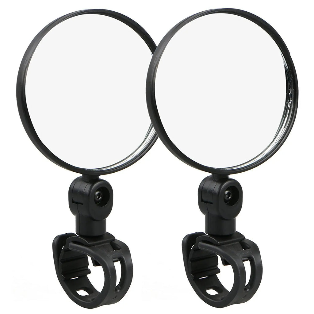 1/2PC Bike Mirror, 360 Degree Wide Adjustable Rotatable Handlebar Mirror, Cycling Rear View Mirror Accessories