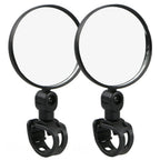 1/2PC Bike Mirror, 360 Degree Wide Adjustable Rotatable Handlebar Mirror, Cycling Rear View Mirror Accessories