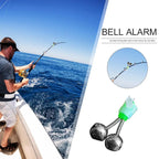 20-1PCS Fish Bite Alarm, Twin Spiral Bells Fishing Indicator Bait Alarm, Outdoor Night Fishing Alarm Bell Fishing Equipment