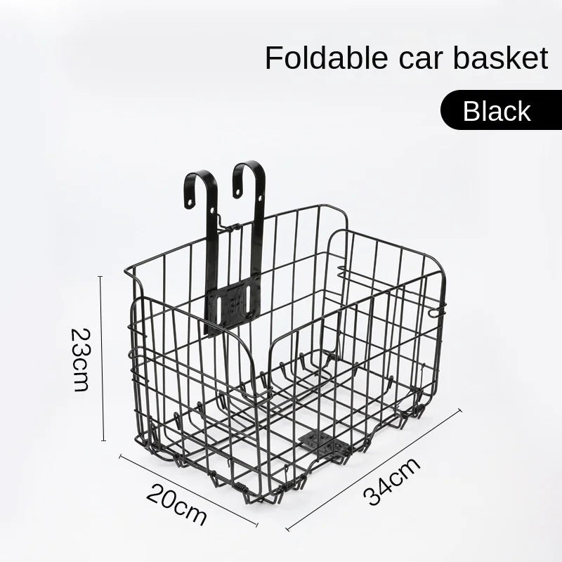Mountain Bike Folding Hanging Basket, Bicycle Front or Rear Bold Side Trailer Basket