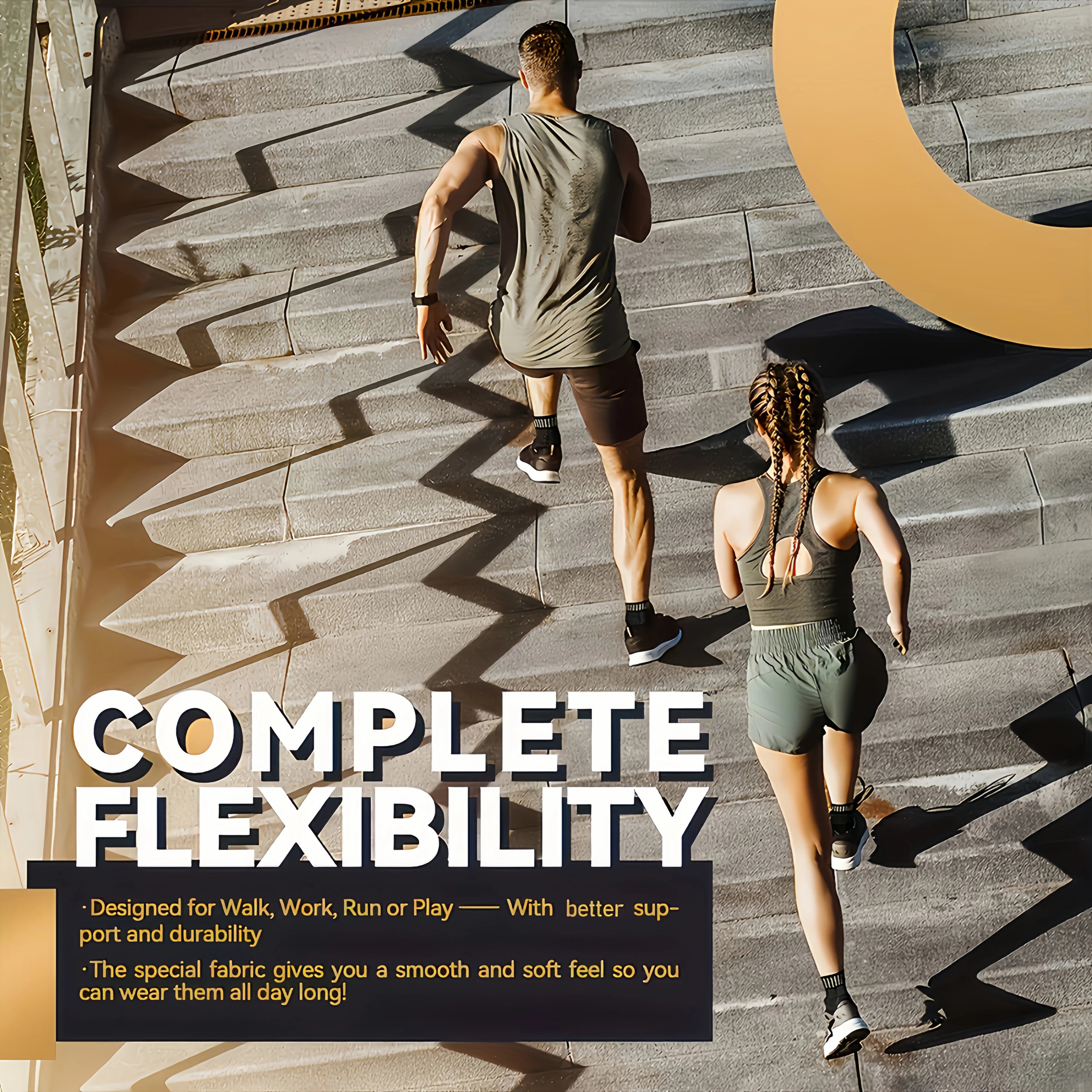 2 PCS Copper Ion Sports Ankle socks. Brace, Support, Compression Socks, Basketball, Football, Tennis, Running Protective Gear