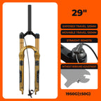 BOLANY Bike Air Fork 27.5/29inch 120mm Travel Oil Air Suspension Lightweight Magnesium Alloy Quick Release Bicycle Fork