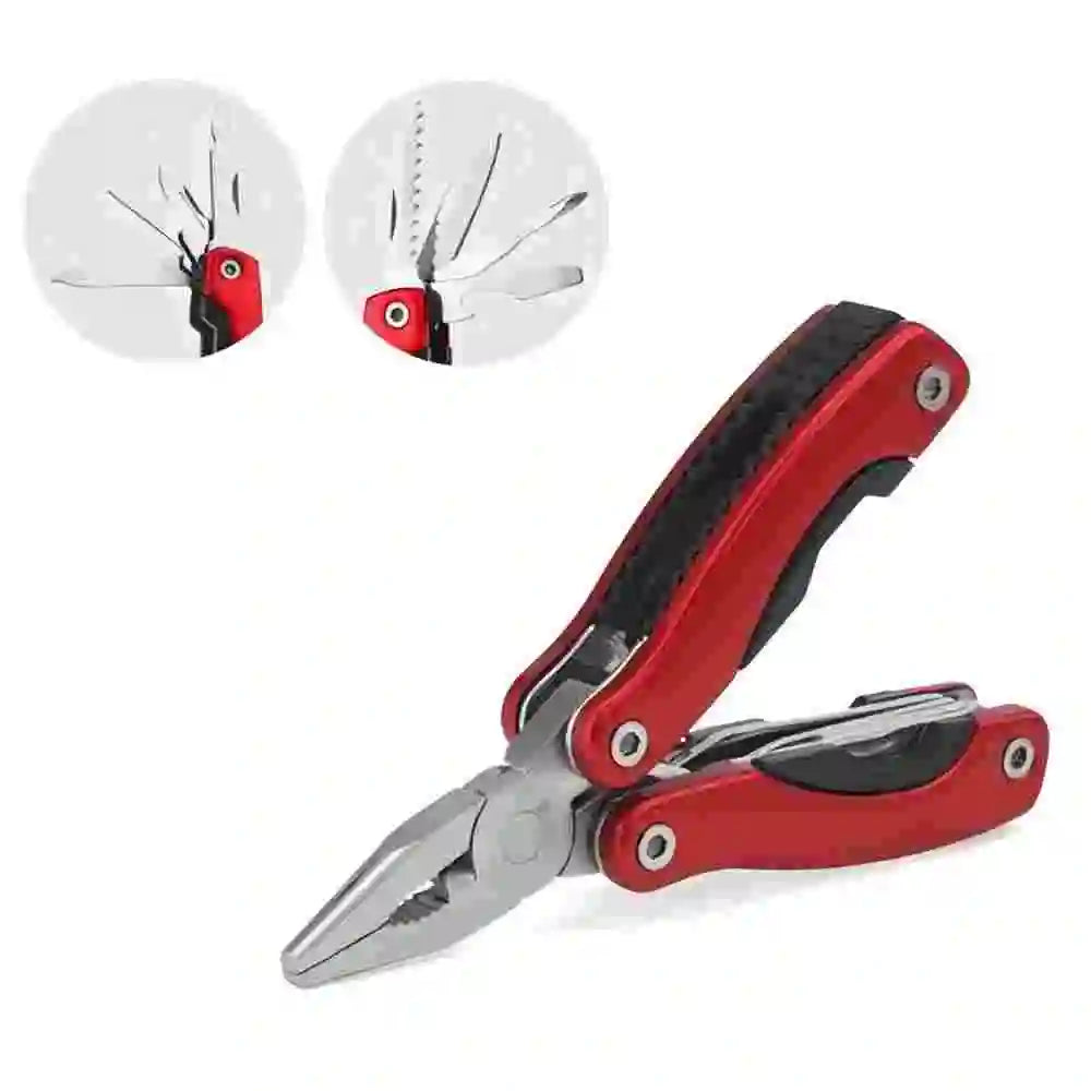 Camping Gear Outdoor Survival Stainless Steel, 9 In 1 Portable Multi Tool Plier, Camping Accessories