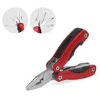 Camping Gear Outdoor Survival Stainless Steel, 9 In 1 Portable Multi Tool Plier, Camping Accessories