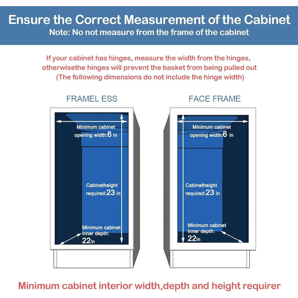 3-Tier Pull Out Cabinet Organizer for Narrow Cabinet (8.5" W X 20.5" D), Kitchen Cabinet Organizer and Storage Cabinet Pull Out