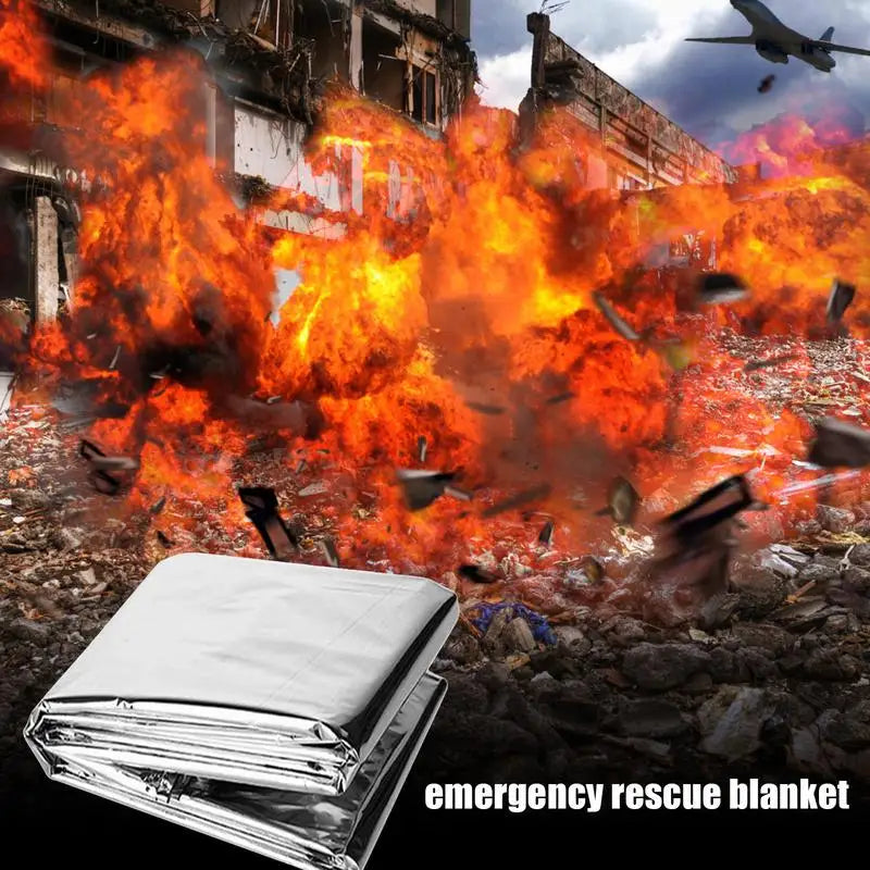 Emergency rescue blanket, Life-Saving Survival Thermal Blanket, Outdoors Camping Hiking Survival, First Aid