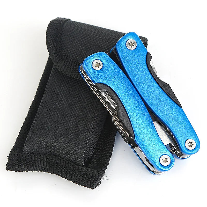 Camping Gear Outdoor Survival Stainless Steel, 9 In 1 Portable Multi Tool Plier, Camping Accessories