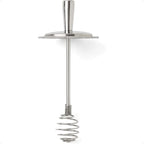 Jarware Honey Dipper Lid For Regular Mouth Mason Jars Stainless Steel 6.5" x 3"