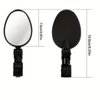1/2PC Bike Mirror, 360 Degree Wide Adjustable Rotatable Handlebar Mirror, Cycling Rear View Mirror Accessories