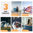 dwndpump Electric 20PSI SUP Pump, 38.48Wh Battery, Paddle Board Inflation/Deflation for Kayak, Boat, Surfing Board Stand, Up Paddle