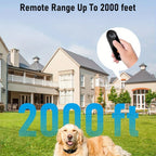 Dog Shock Collar with Remote, Dog Training Electric Collar, Waterproof Rechargeable,Dog Shock Collar with LED Light, Beep, Vibra