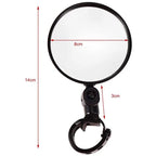 1/2PC Bike Mirror, 360 Degree Wide Adjustable Rotatable Handlebar Mirror, Cycling Rear View Mirror Accessories