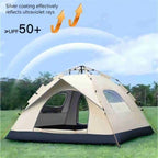 Outdoor Sunshade shelter Camping Tent, Self-driving, Travel Reactive Camping tent, Two doors and two windows