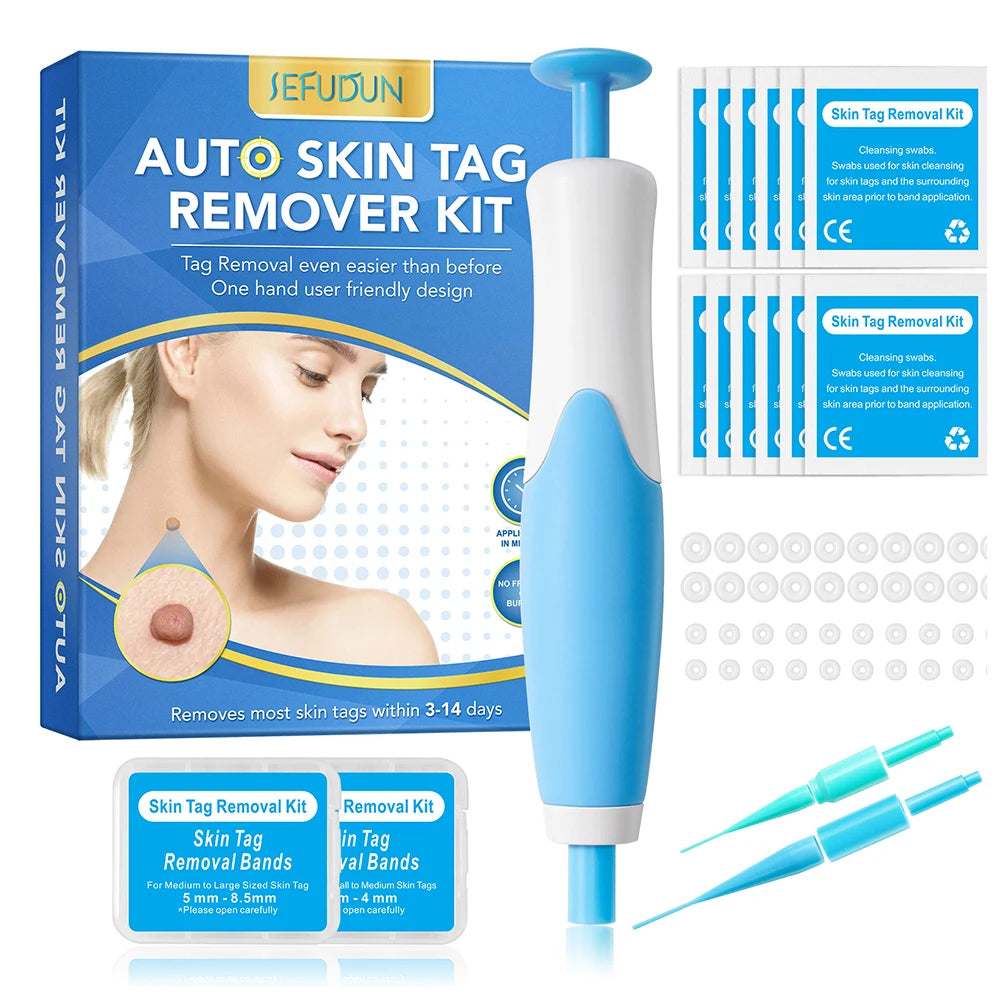 2 IN 1 Auto Micro Skin Tag Remover, micro & regular Skin Tag Removal Kit, Adult Mole Wart Remover, Face Care Beauty Tools